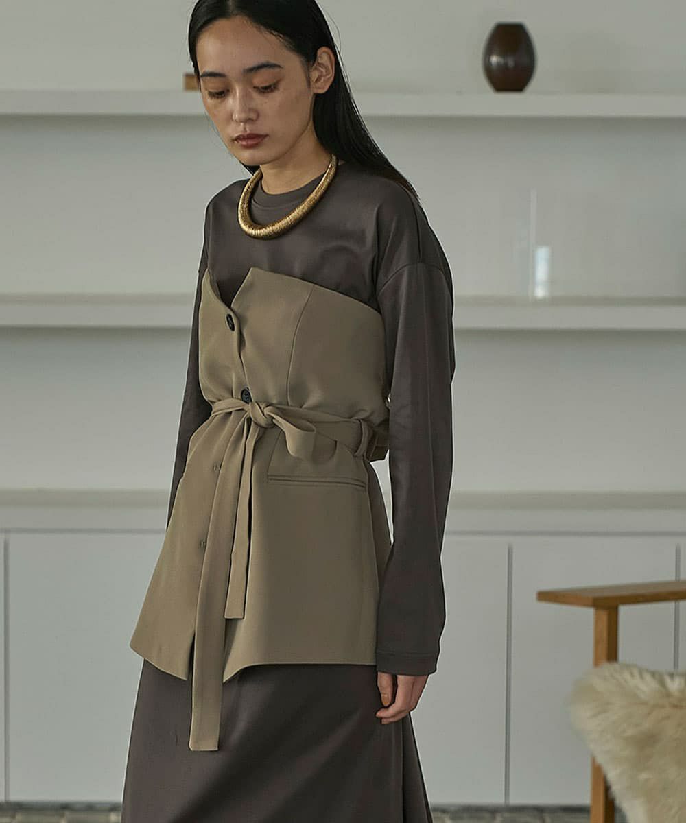 着用イメージ　168cm 　KHAKI BEIGE