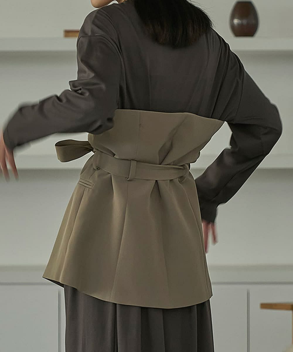 着用イメージ　168cm 　KHAKI BEIGE