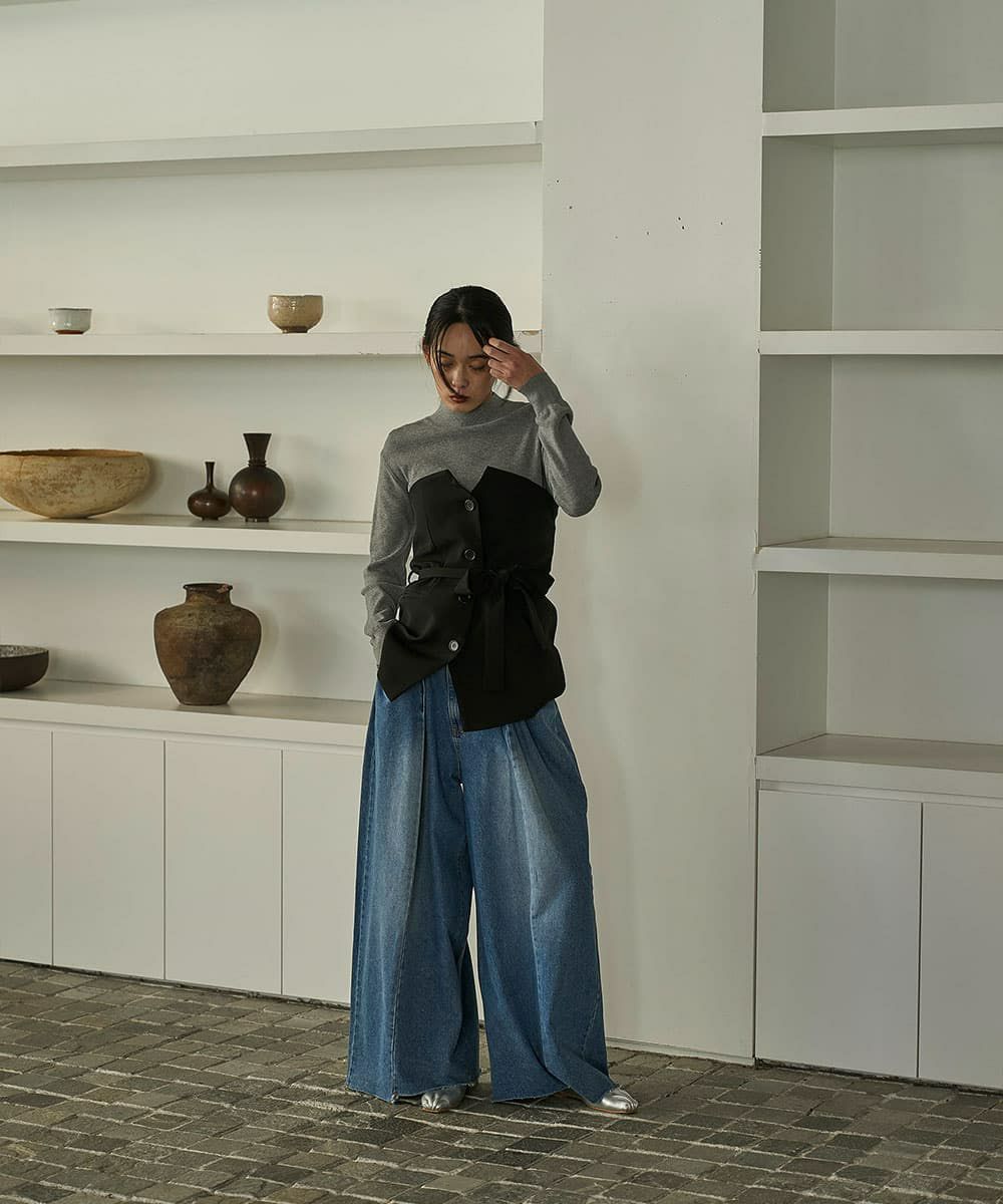 着用イメージ　168cm 　BLACK