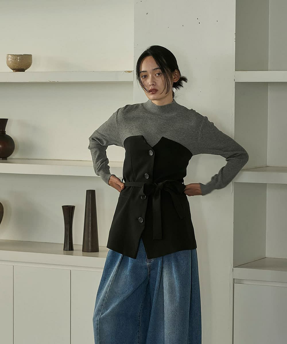 着用イメージ　168cm 　BLACK