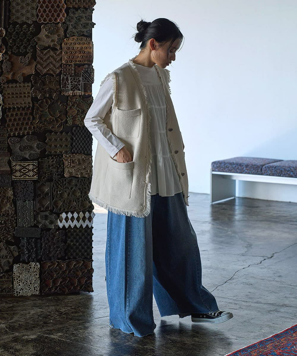 着用イメージ　165cm OFFWHITE