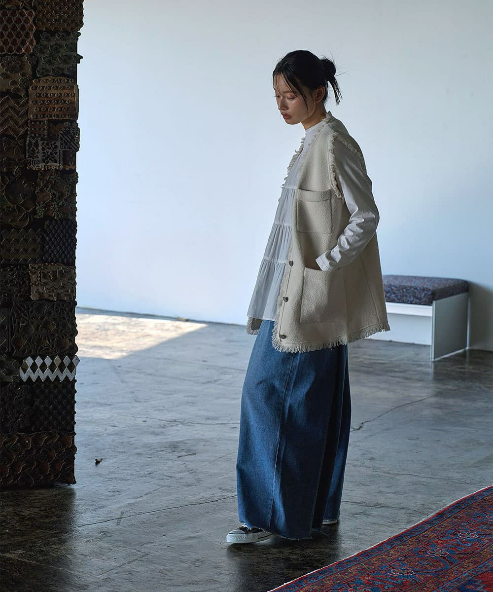 着用イメージ　165cm OFFWHITE