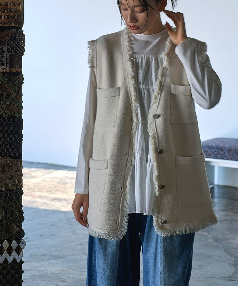 着用イメージ　165cm OFFWHITE