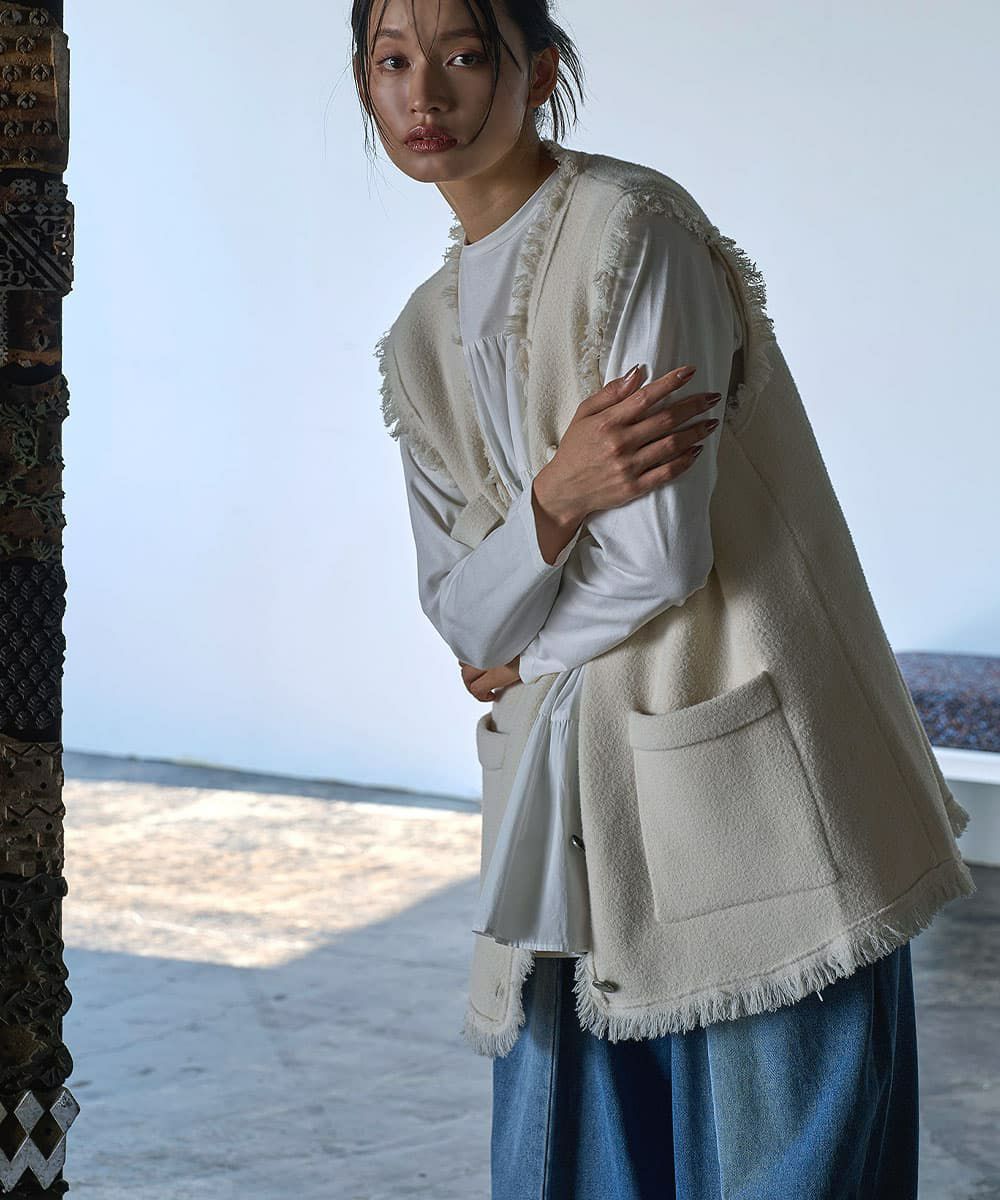 着用イメージ　165cm OFFWHITE