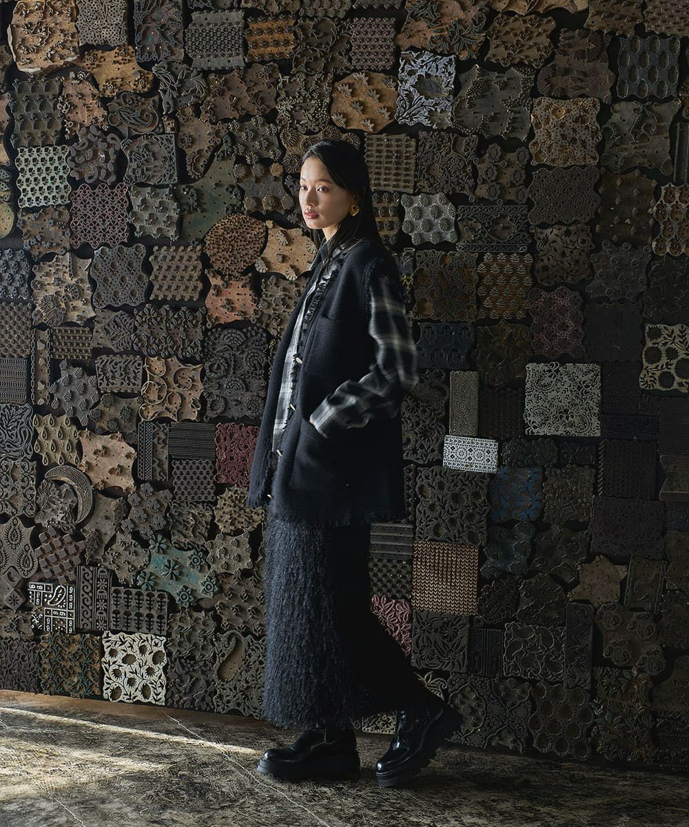 着用イメージ　165cm BLACK