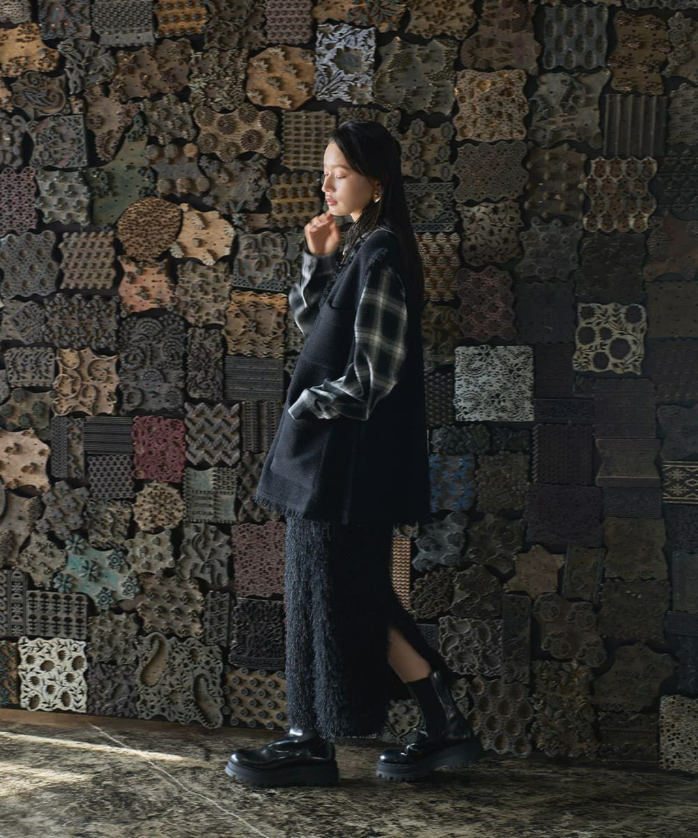 着用イメージ　165cm BLACK