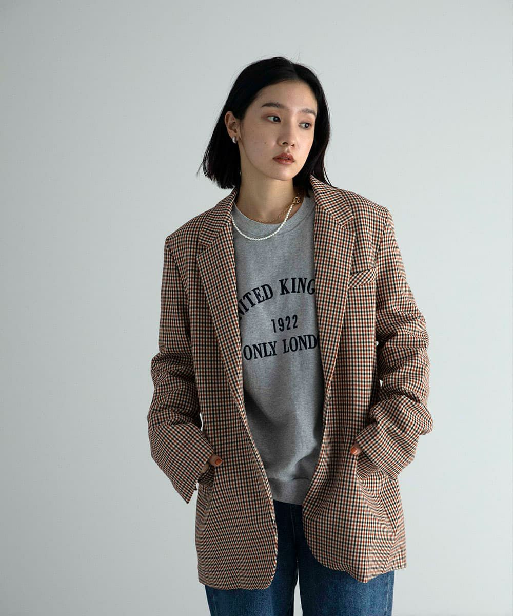 着用イメージ　163cm GRAY