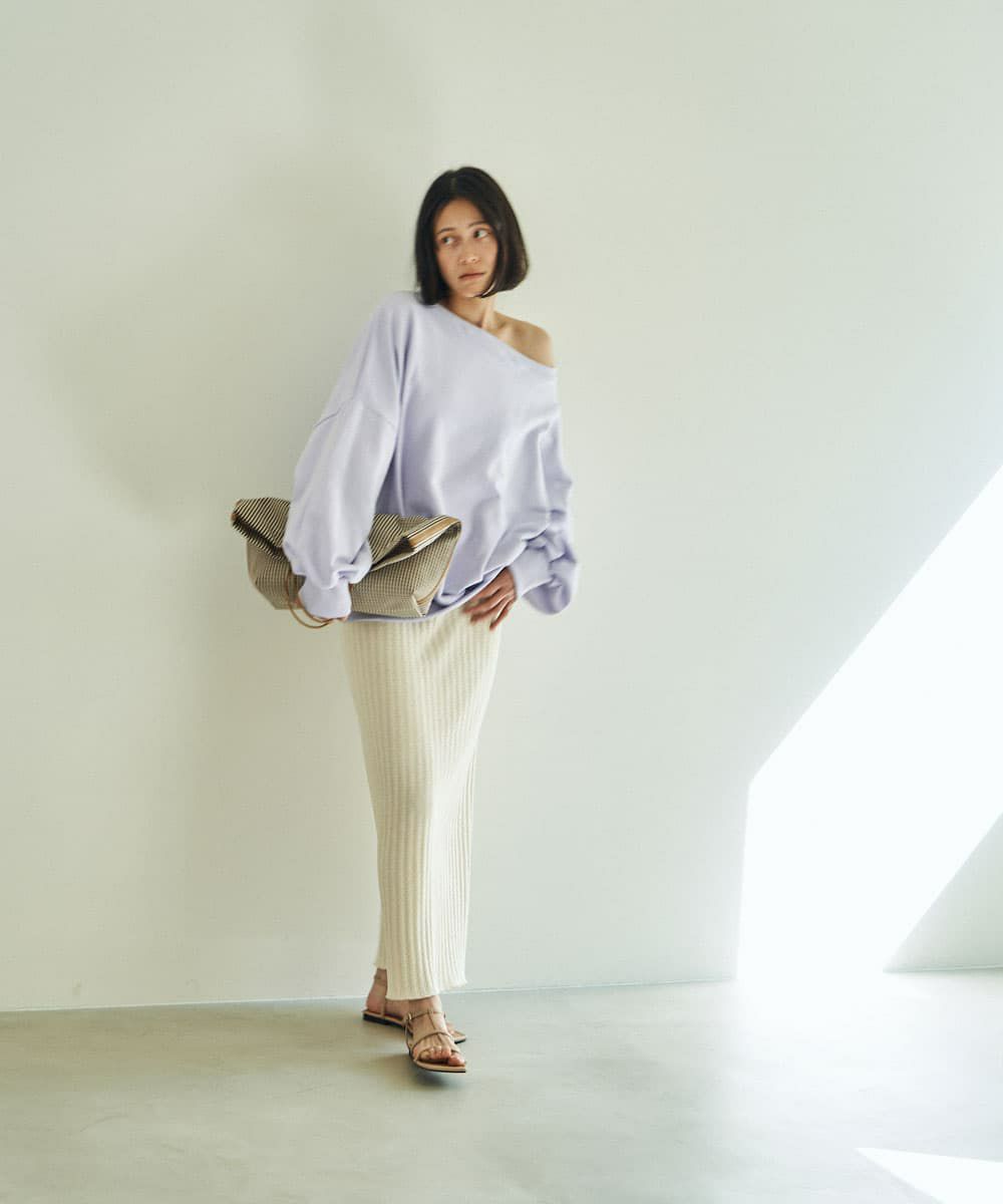 着用イメージ　164cm IVORY