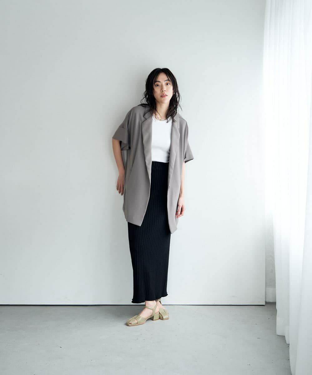 着用イメージ　164cm BLACK