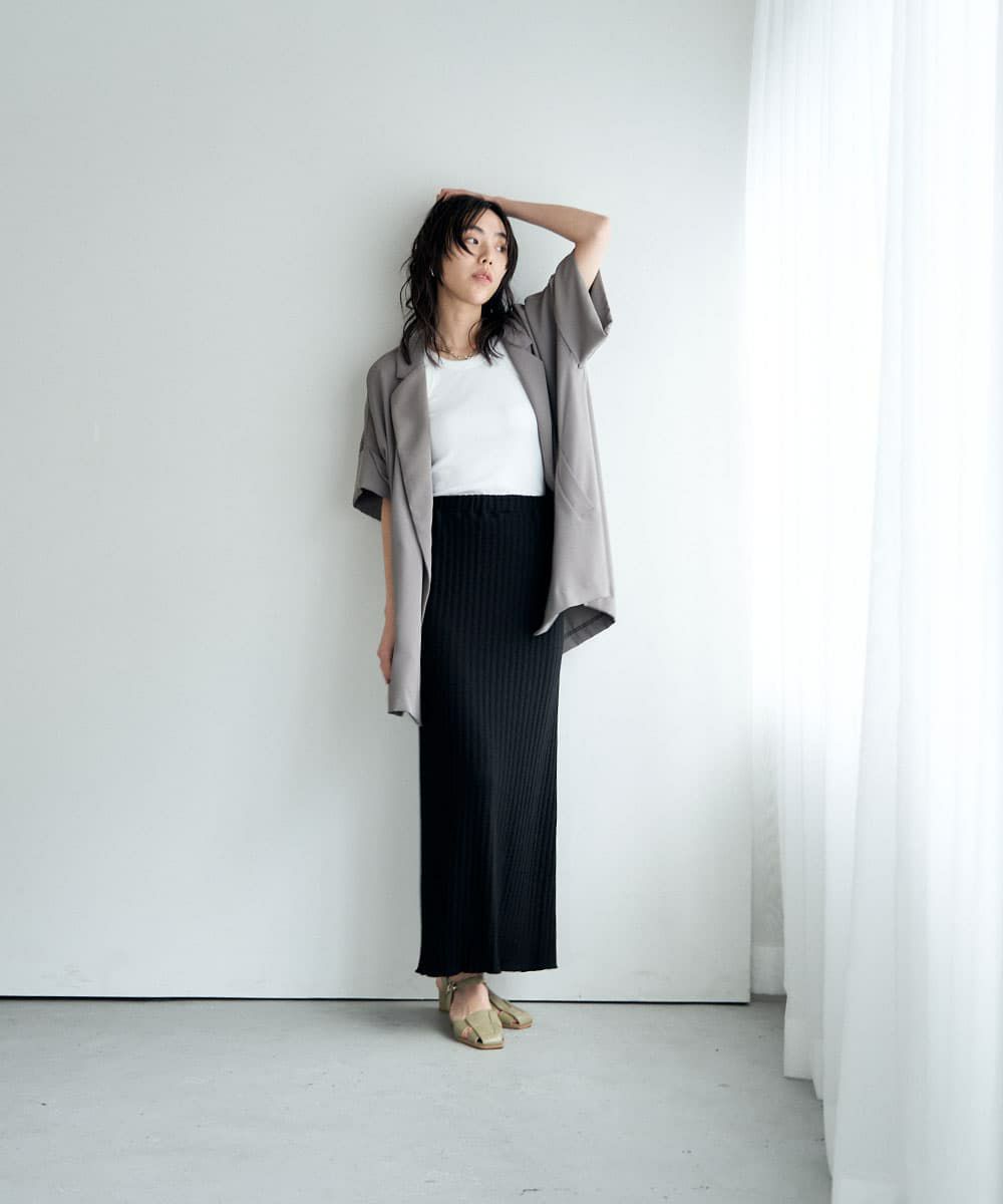 着用イメージ　164cm BLACK