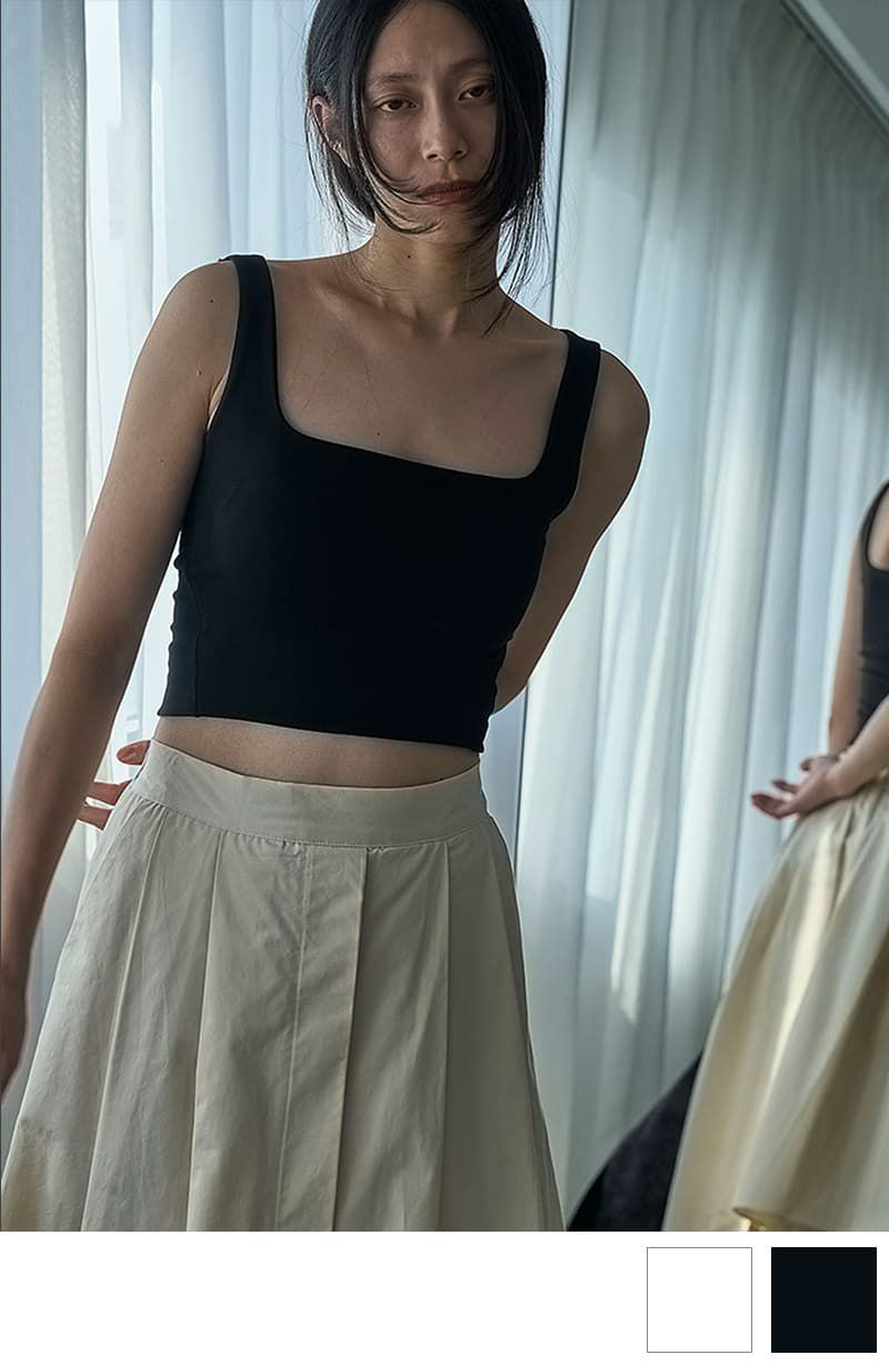 マージュール marjour CUP IN AMESURI TANKTOP （OFF WHITE