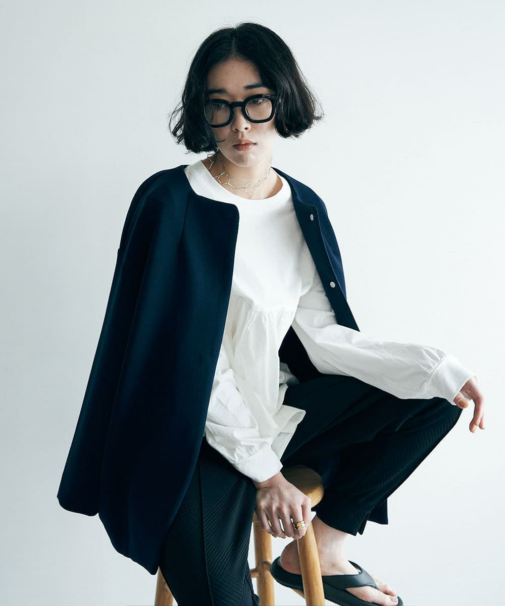 着用イメージ　170cm NAVY