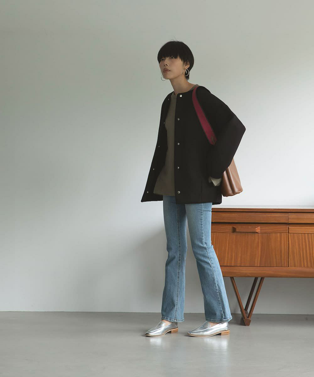 着用イメージ　164cm BLACK