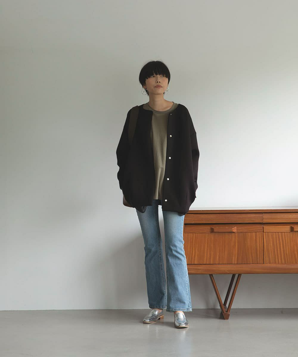 着用イメージ　164cm BLACK