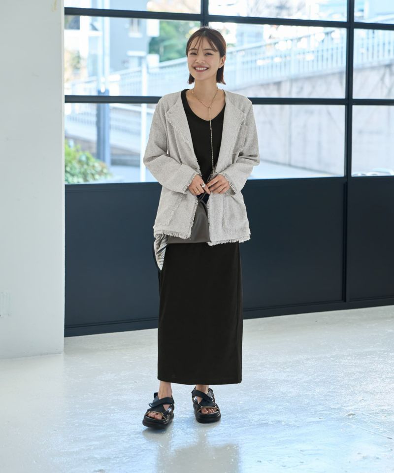 tシャツ デコルテが開いたヌケ感５分袖Tシャツ レディース デコルテが開いたヌケ感5分袖Tシャツ | おしゃれな大人