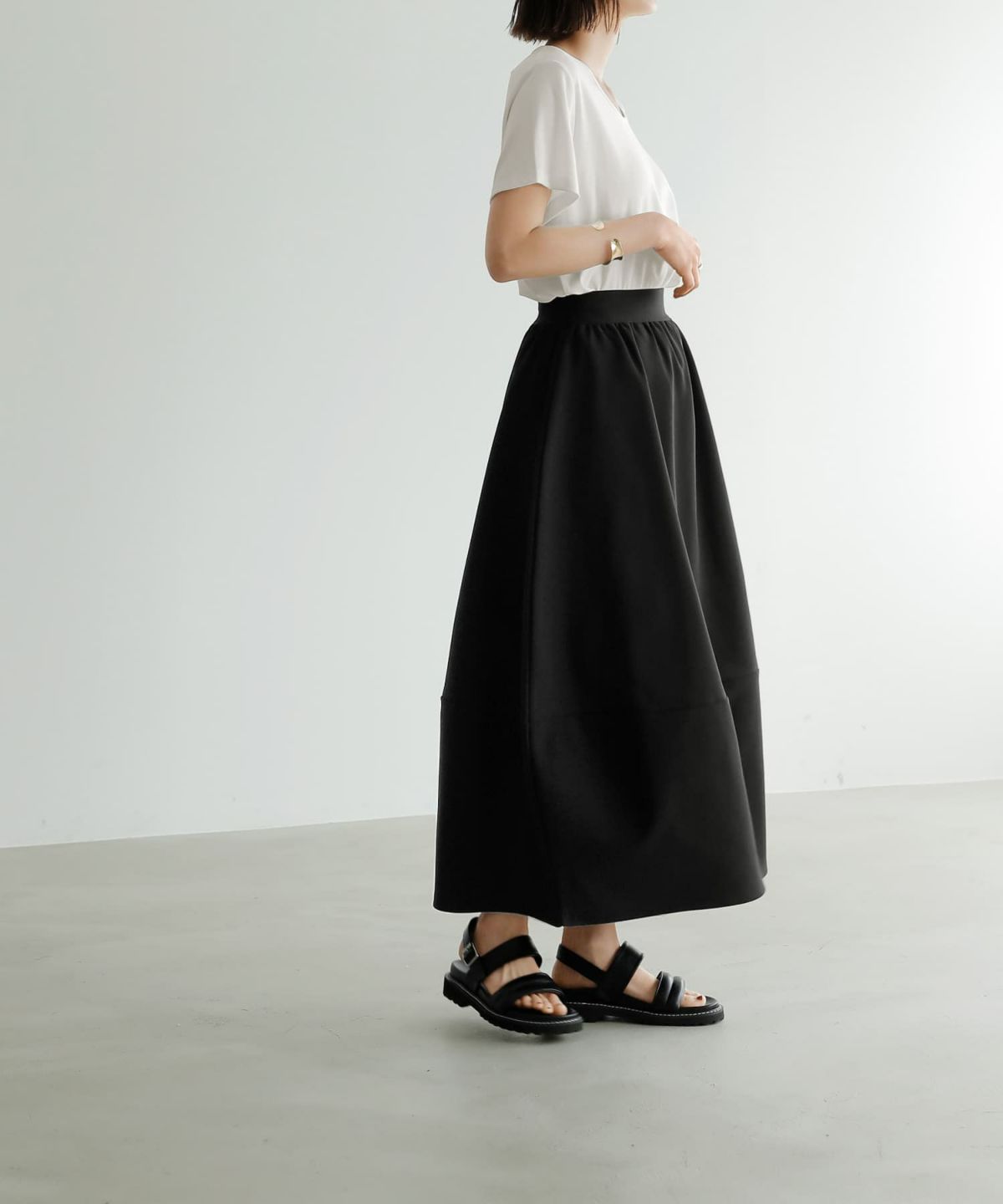 着用イメージ　167cm ブラック 02サイズ