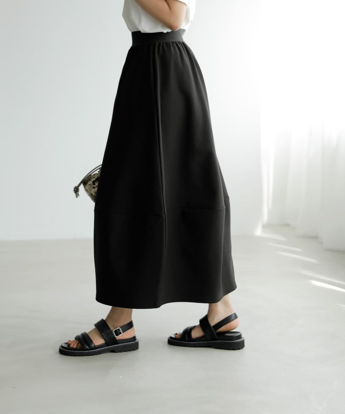 着用イメージ　167cm ブラック 02サイズ