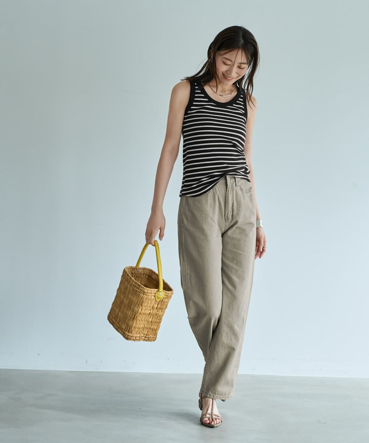 着用イメージ　166cm ブラック