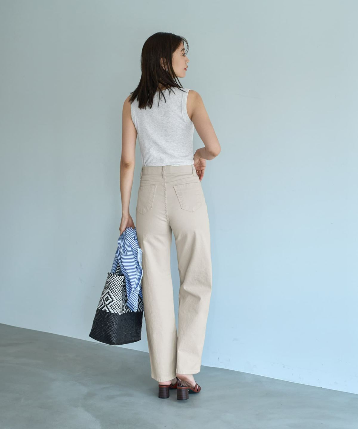 着用イメージ　166cm マーブル