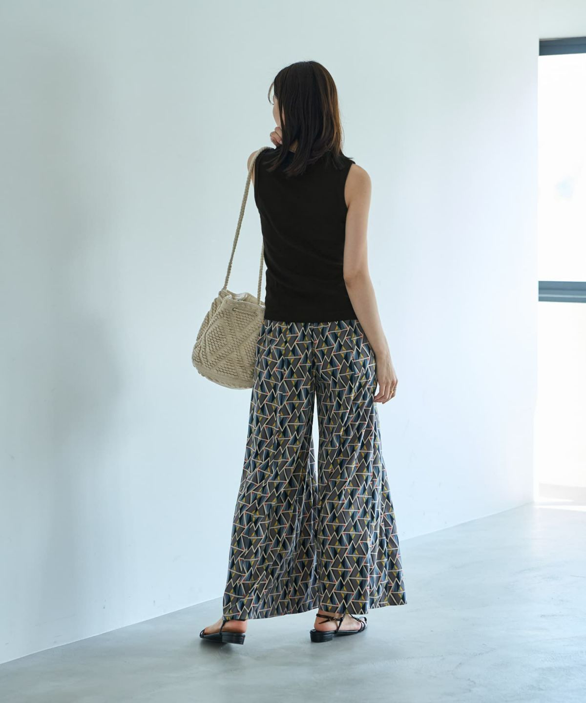 着用イメージ　166cm ブラック