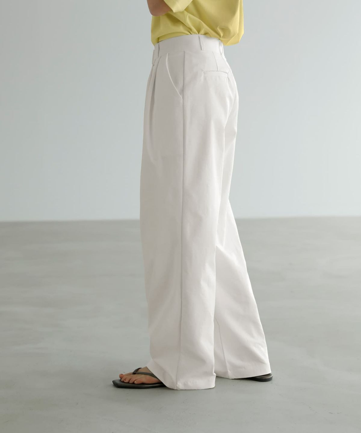 着用イメージ　167cm Sサイズ アイボリー