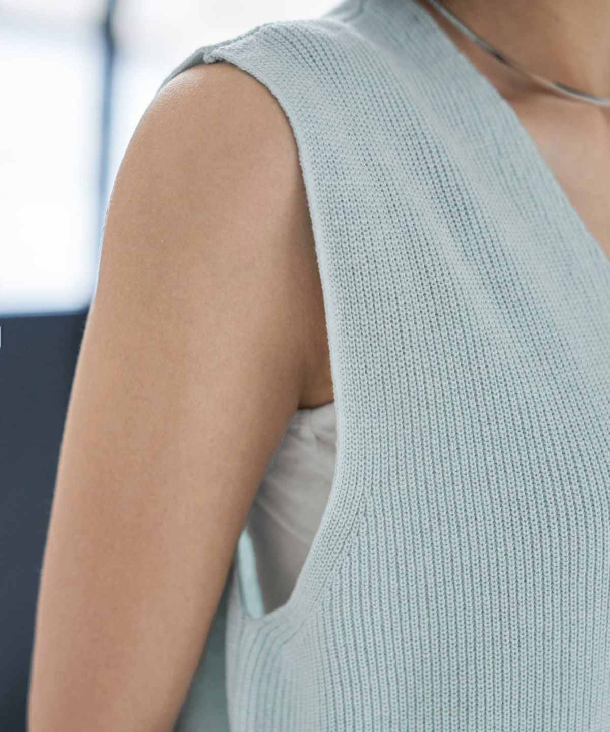 着用イメージ　167cm ミントブルー