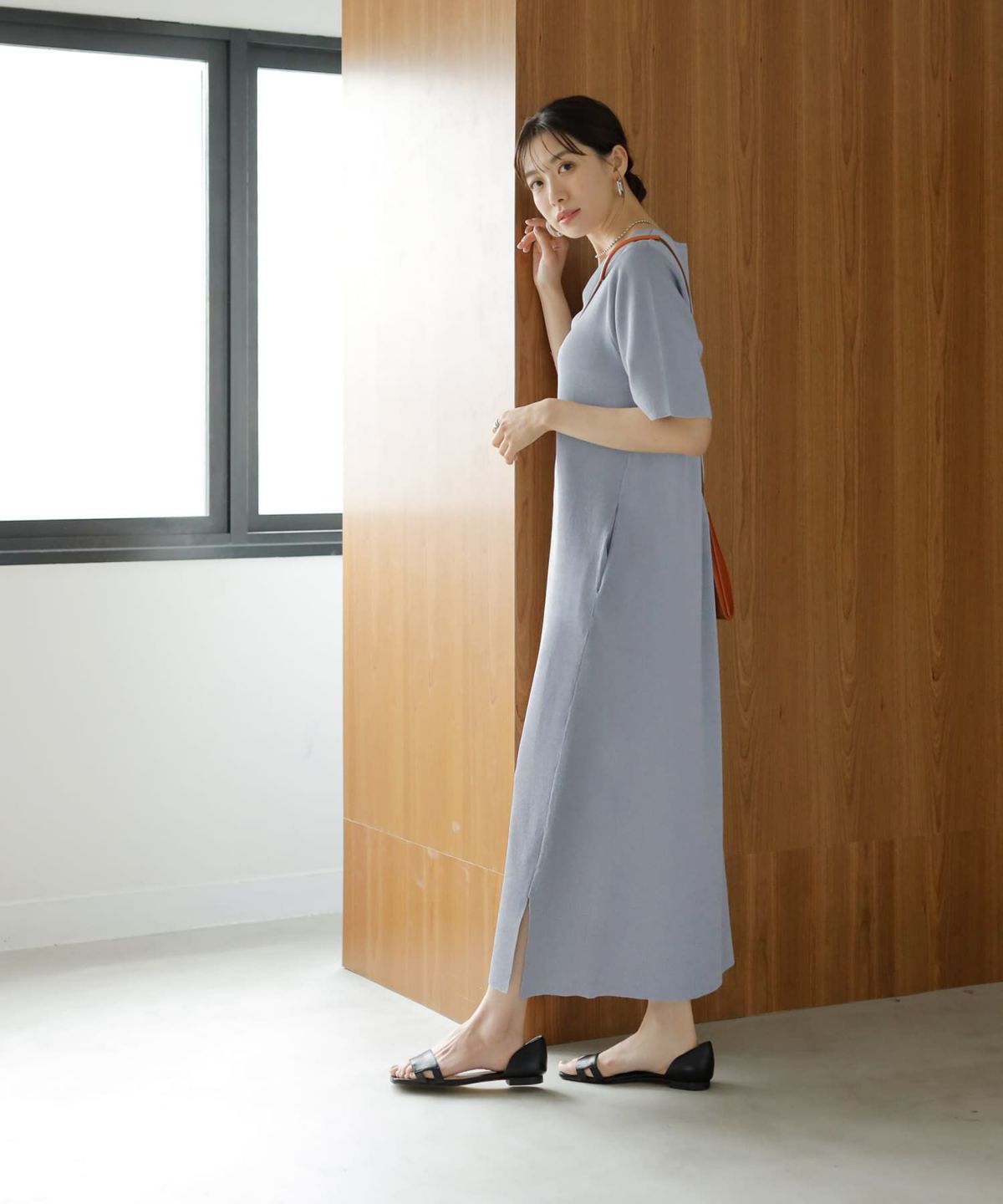 着用イメージ　165cm 02サイズ ニュアンスブルー