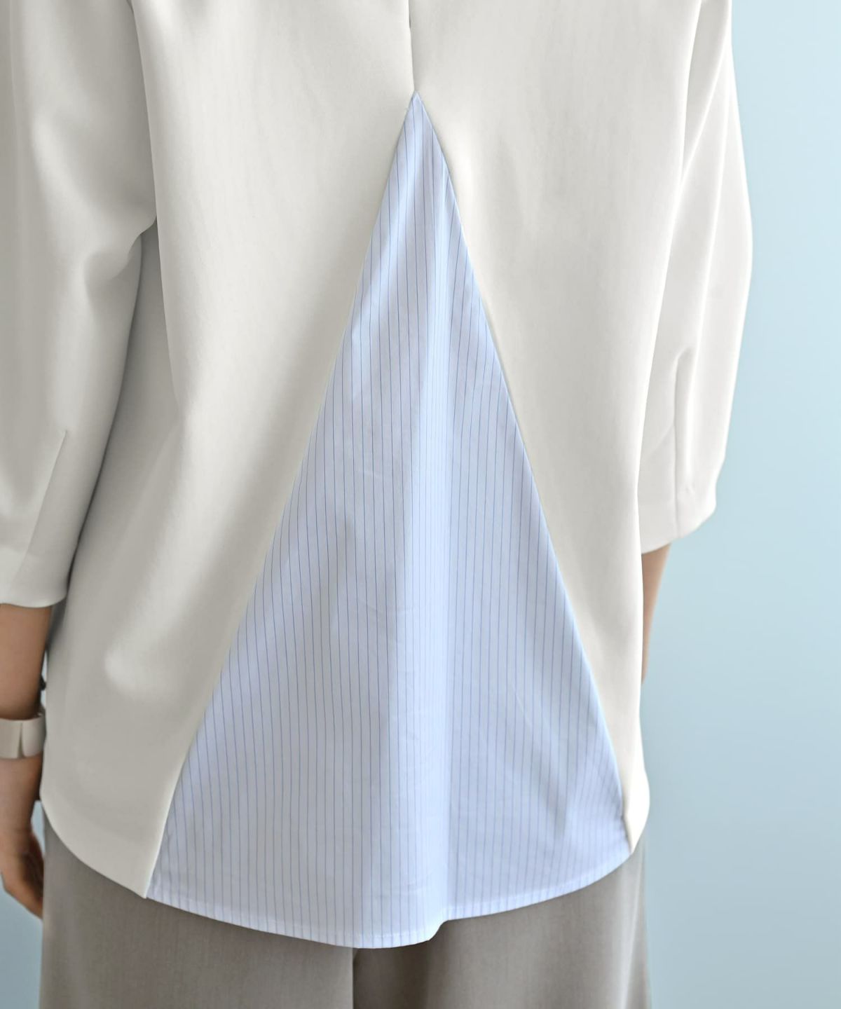 着用イメージ　172cm ホワイト