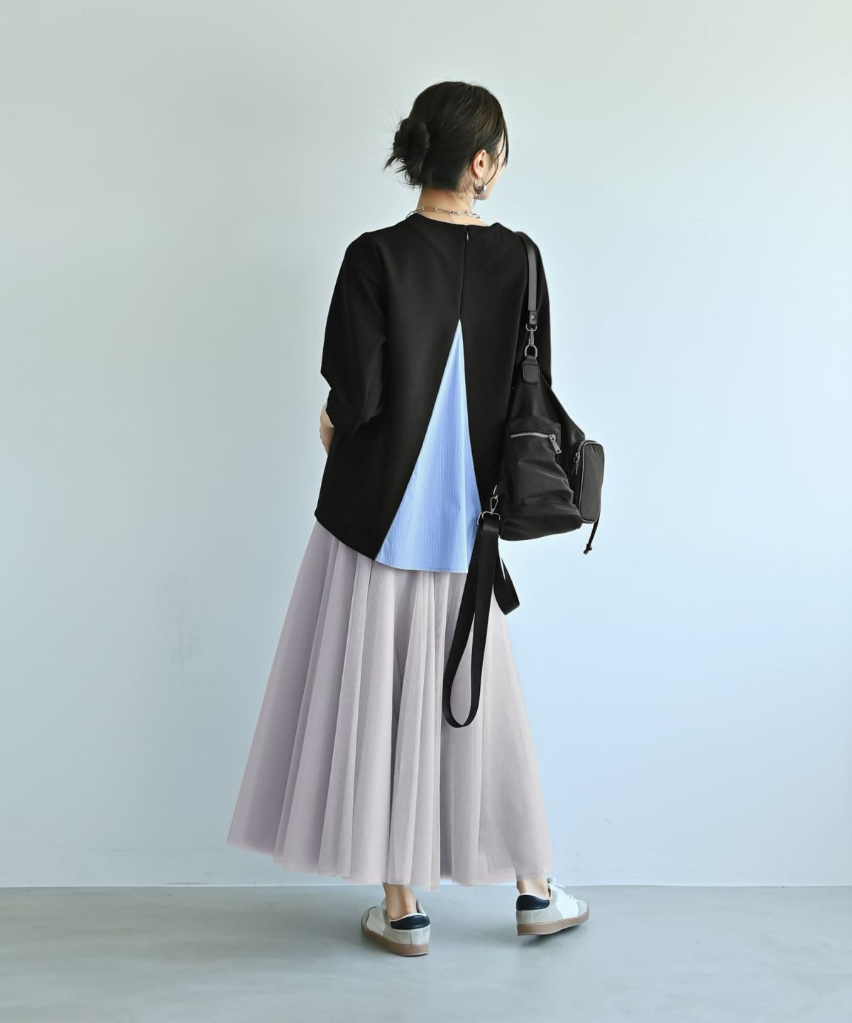 着用イメージ　172cm ブラック