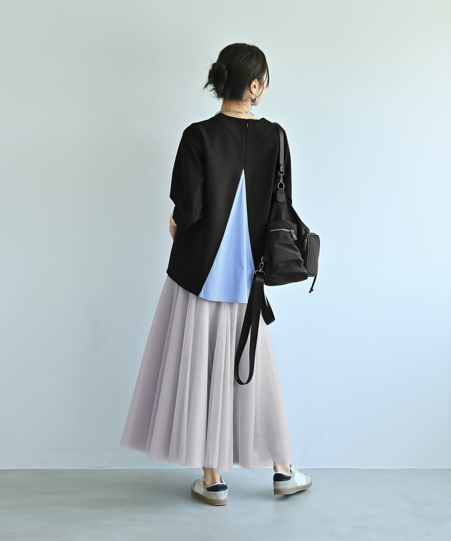 着用イメージ　172cm ブラック