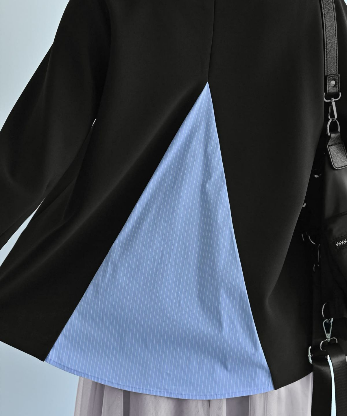 着用イメージ　172cm ブラック