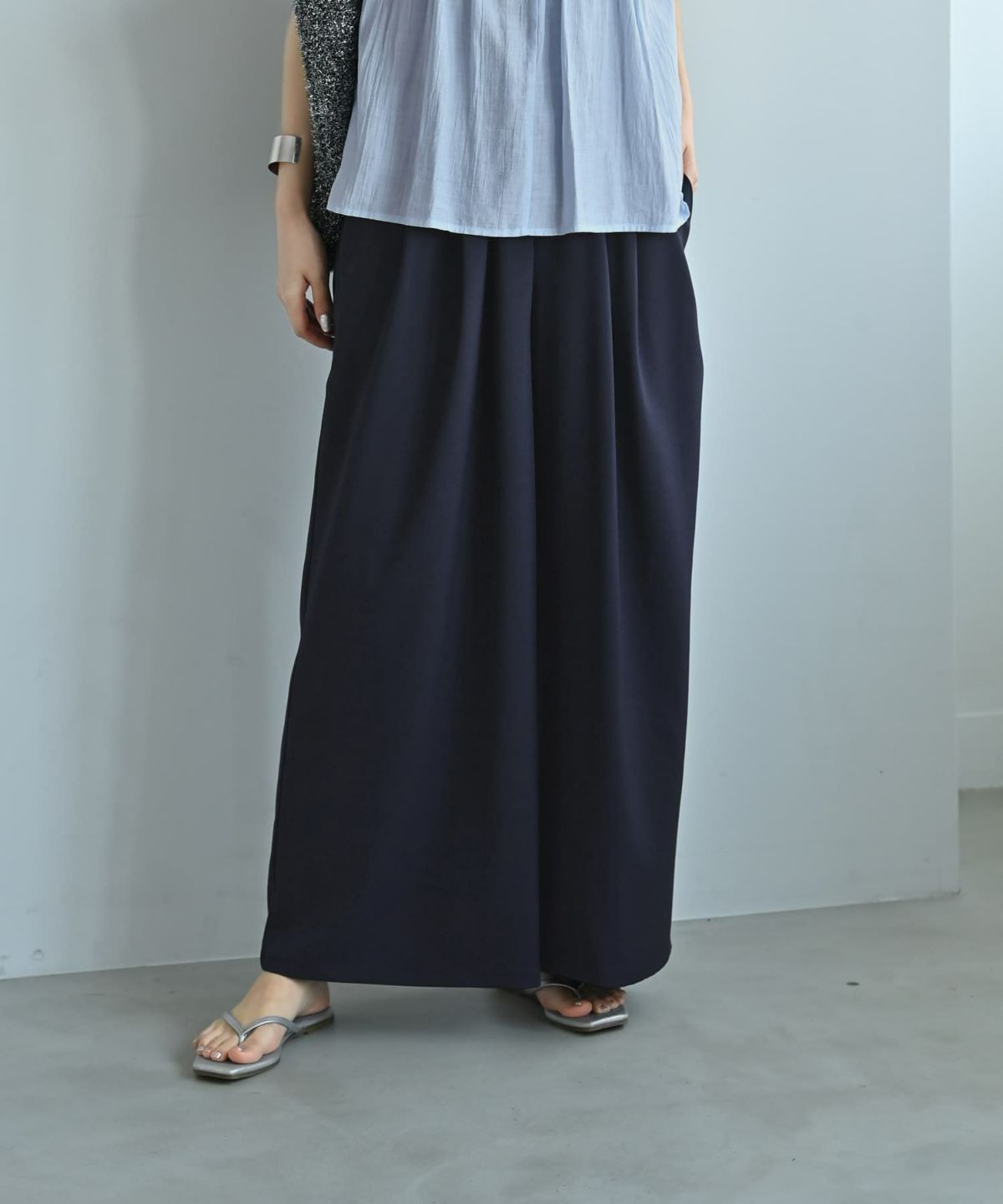 着用イメージ 172cm ネイビー