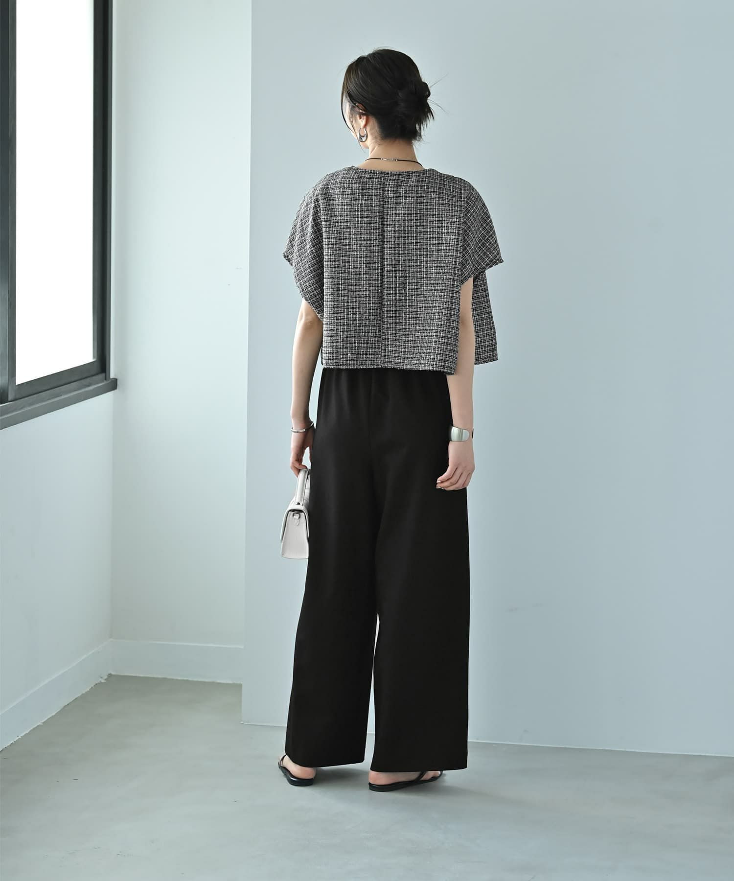 着用イメージ 172cm ブラック