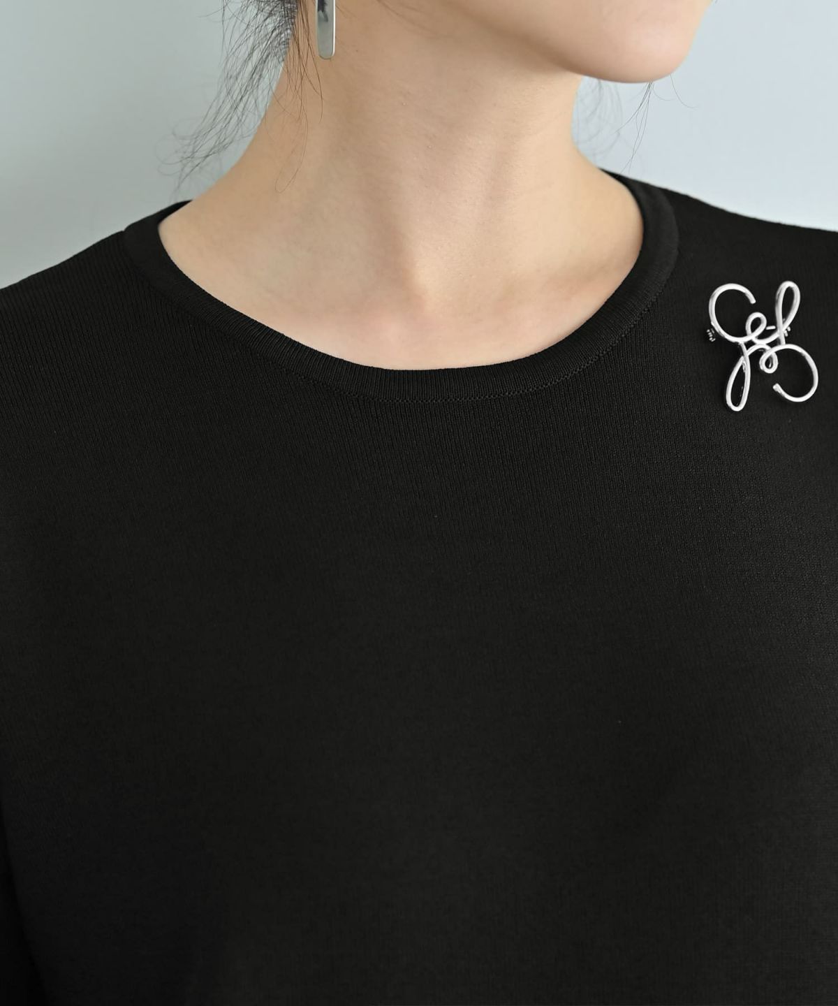 着用イメージ　172cm ブラック