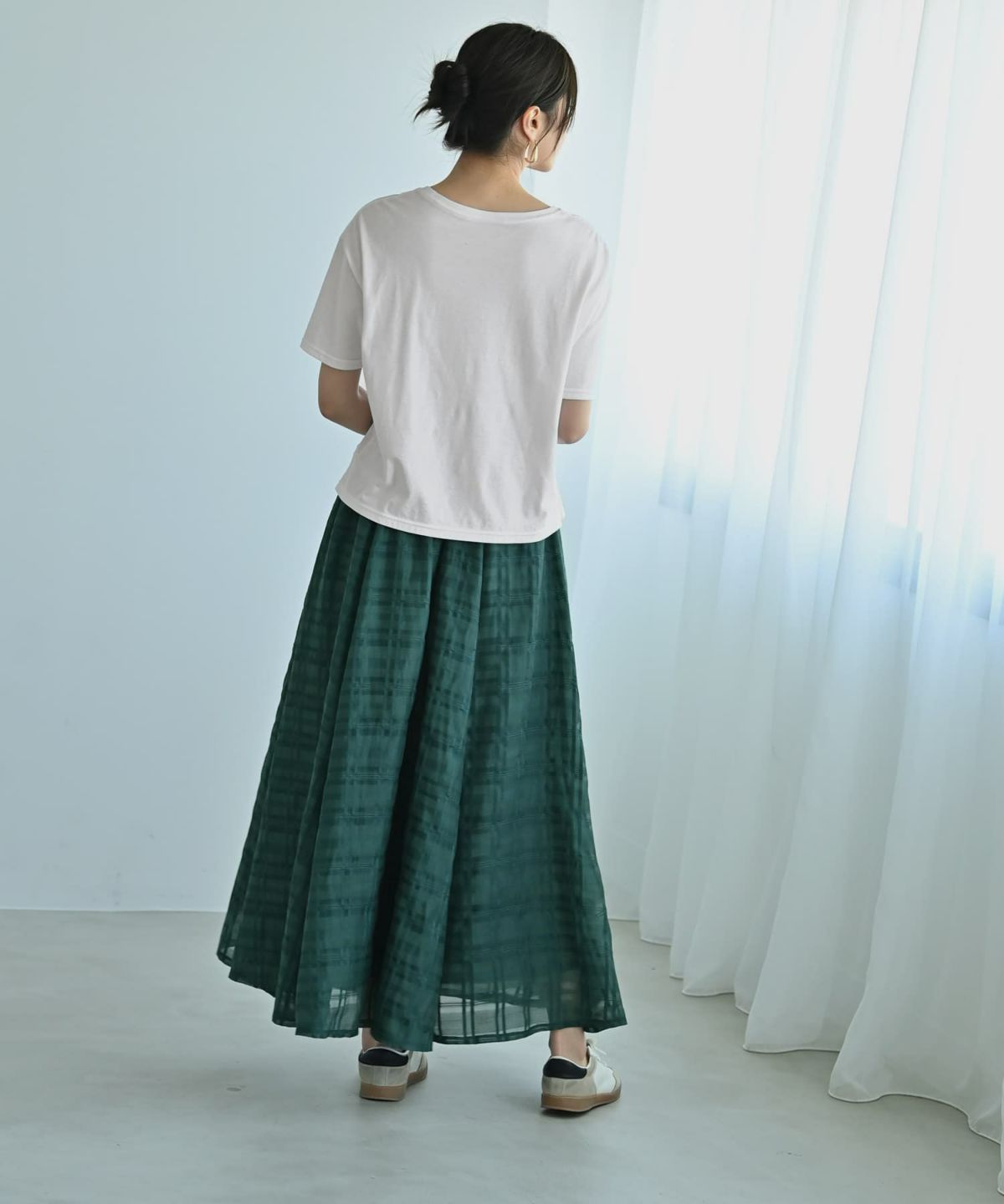 着用イメージ　172cm グリーン