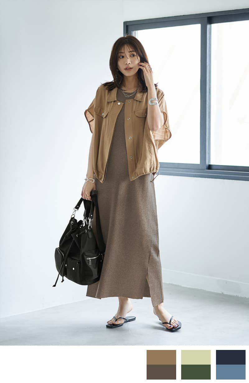 STYLEDELI デコルテピンタックチュニックブラウス スタイルデリ