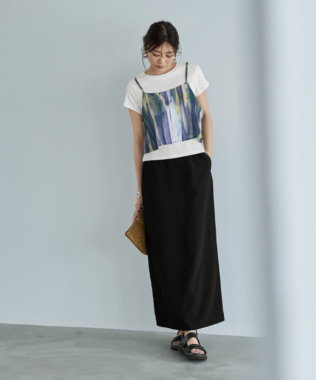 着用イメージ　166cm 02サイズ　ブラック