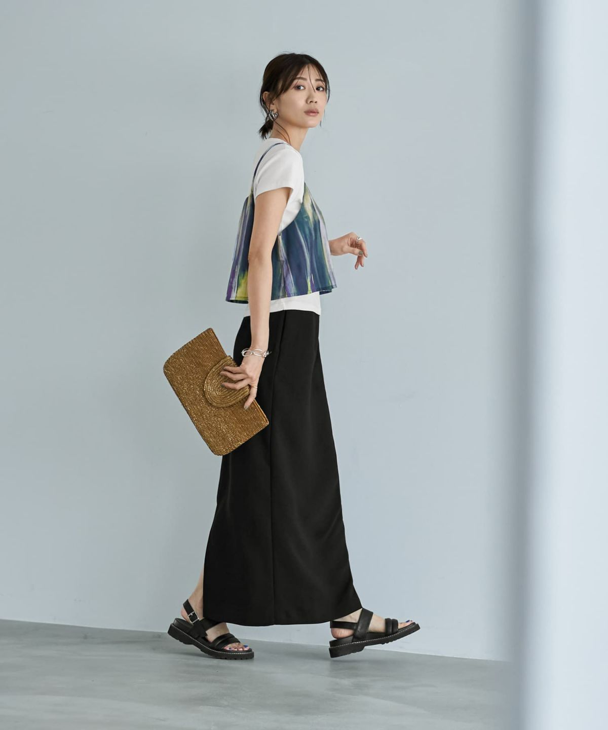 着用イメージ　166cm 02サイズ　ブラック