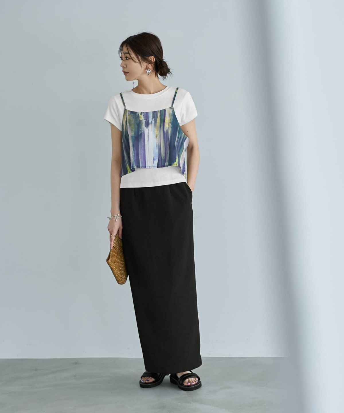 着用イメージ　166cm 02サイズ　ブラック