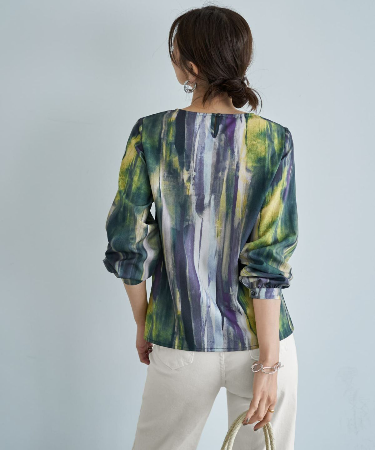 着用イメージ　166cm パープルミックス