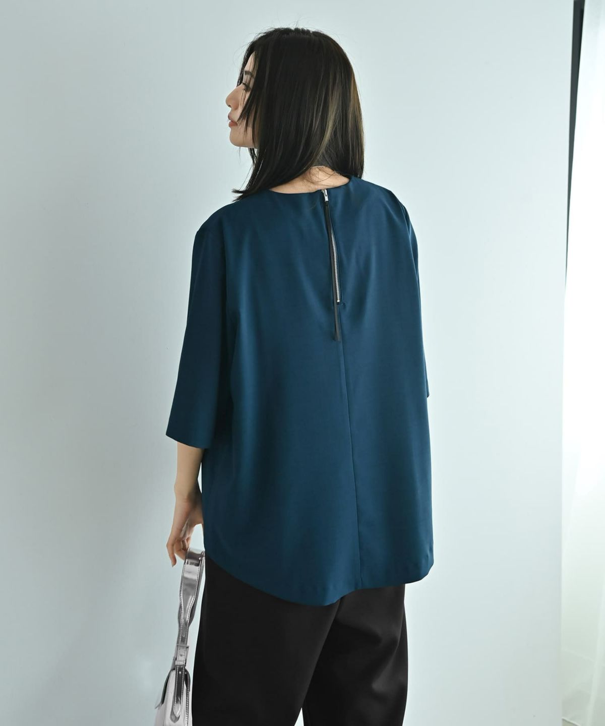 着用イメージ 172cm ブルーグリーン F