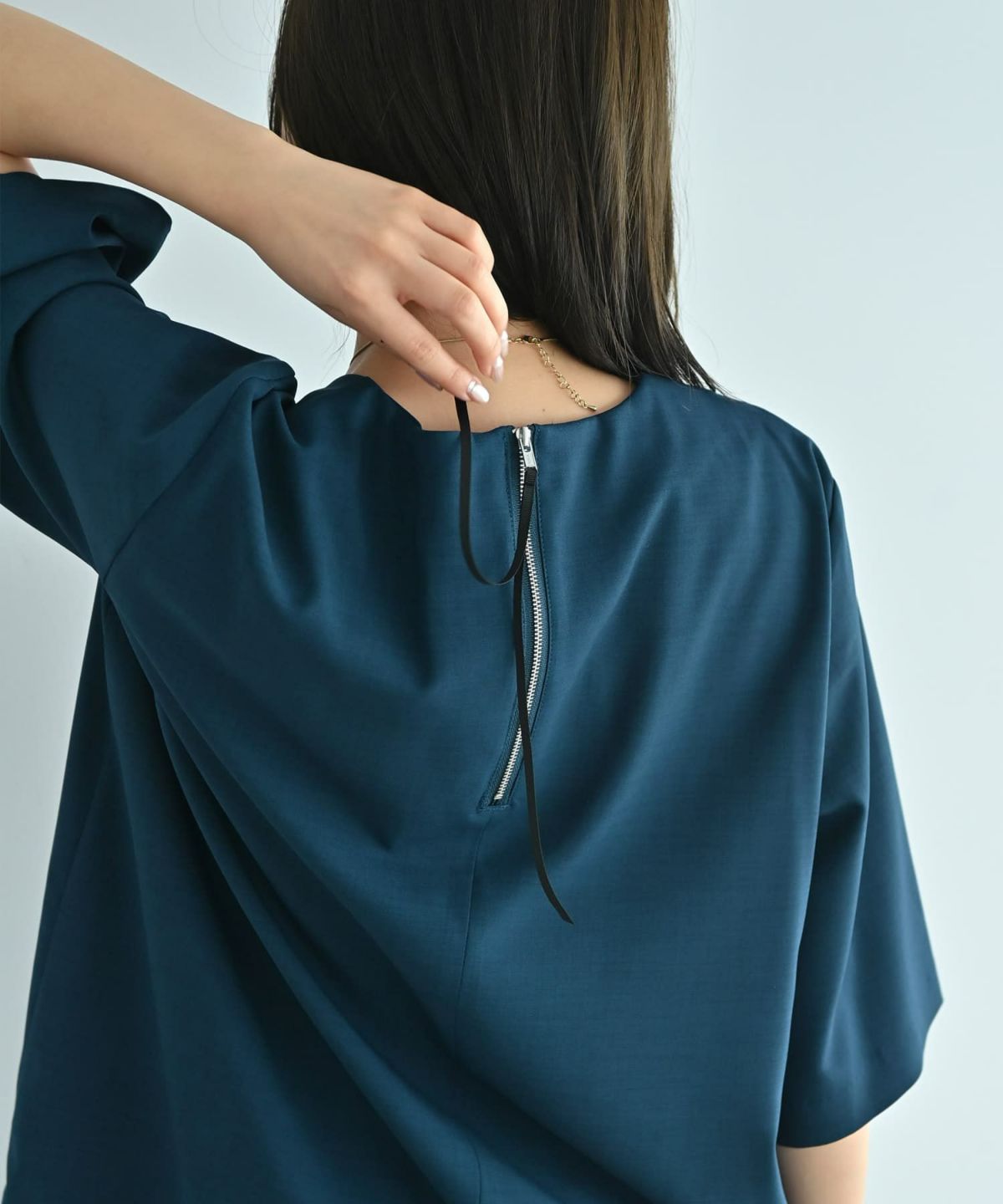 着用イメージ 172cm ブルーグリーン F