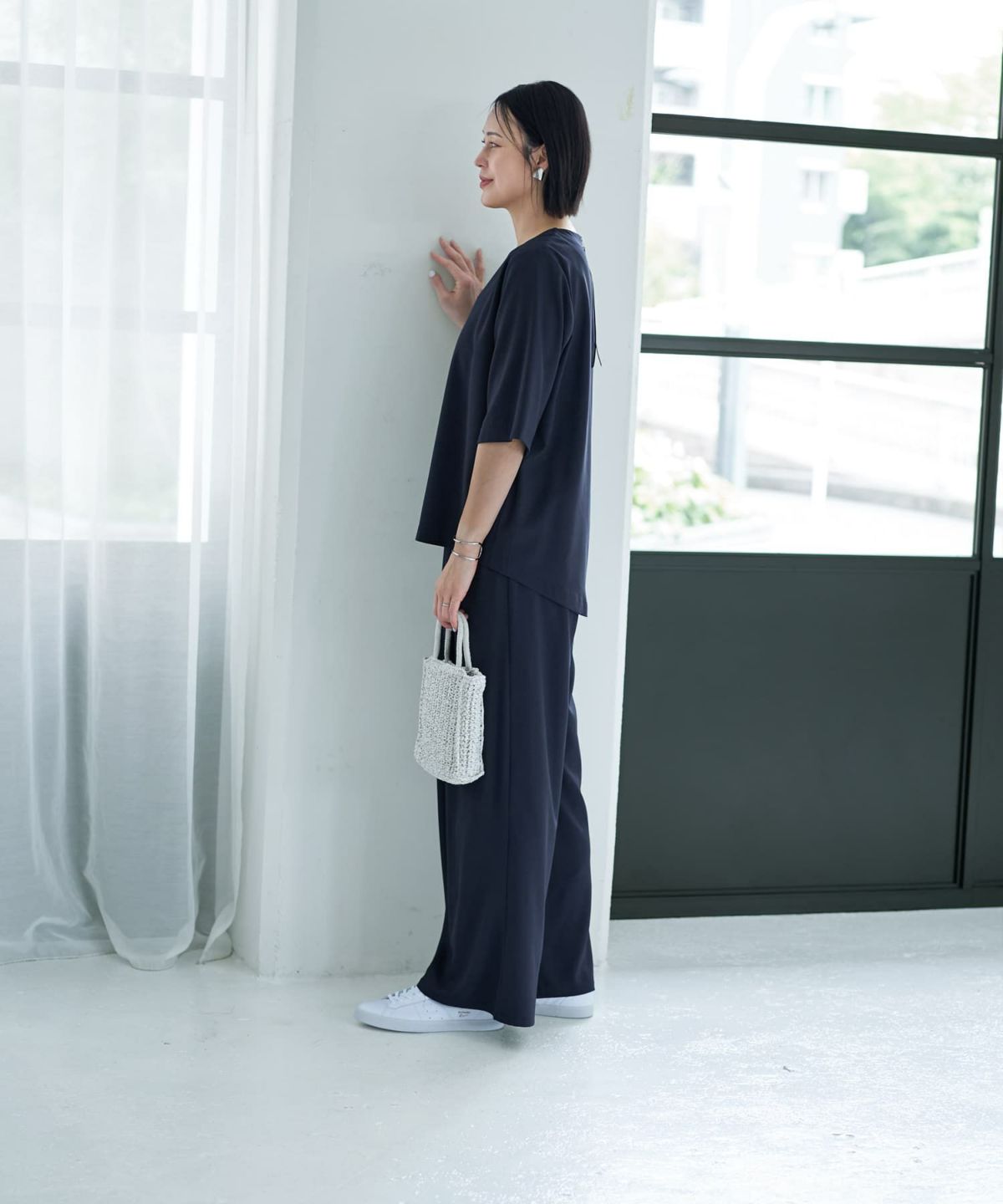 着用イメージ 187cm ネイビー X-tall