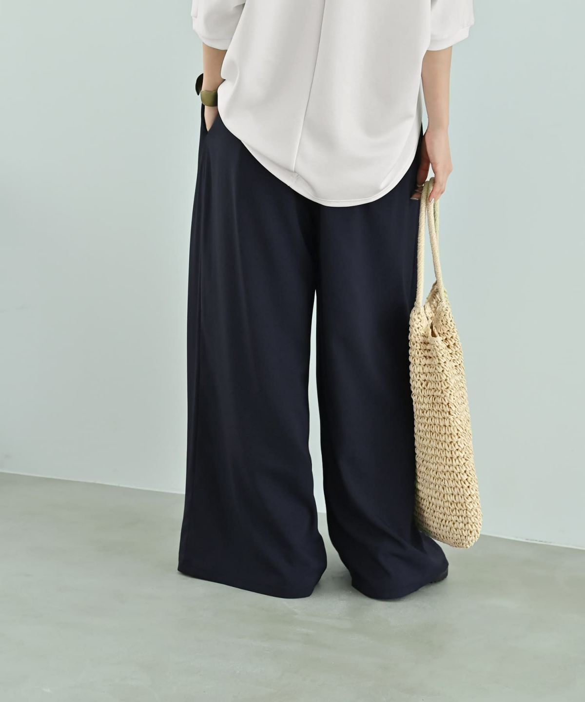 着用イメージ 172cm ネイビー F