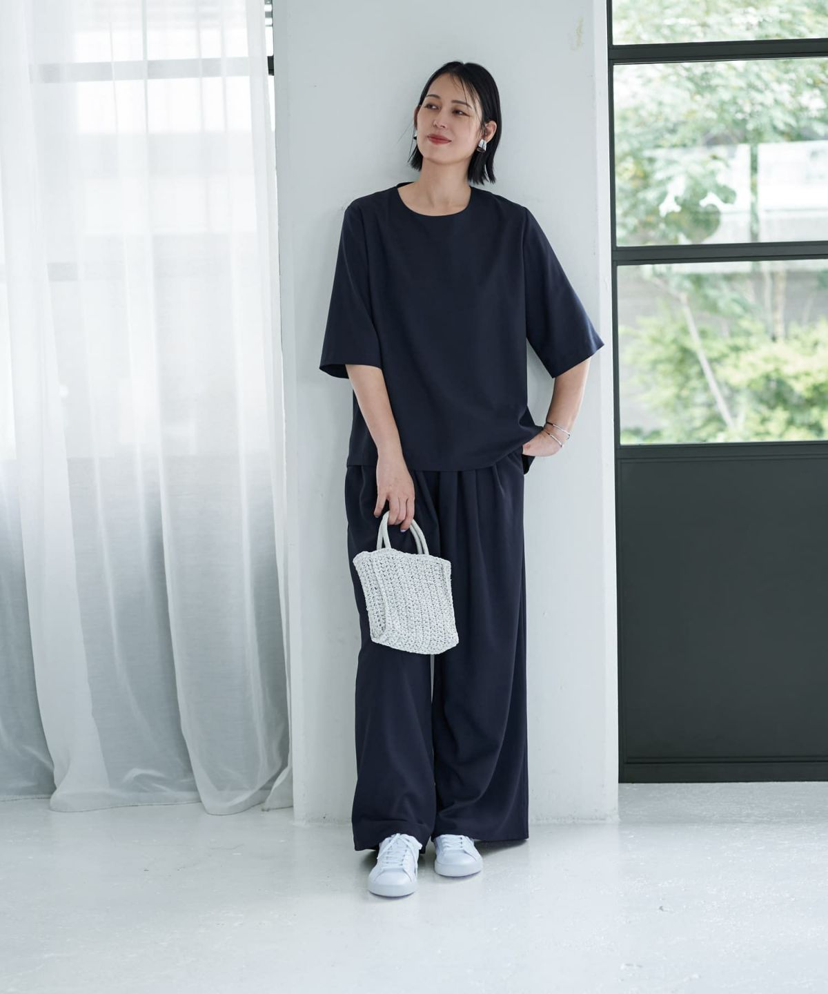 着用イメージ 187cm ネイビー X-tall