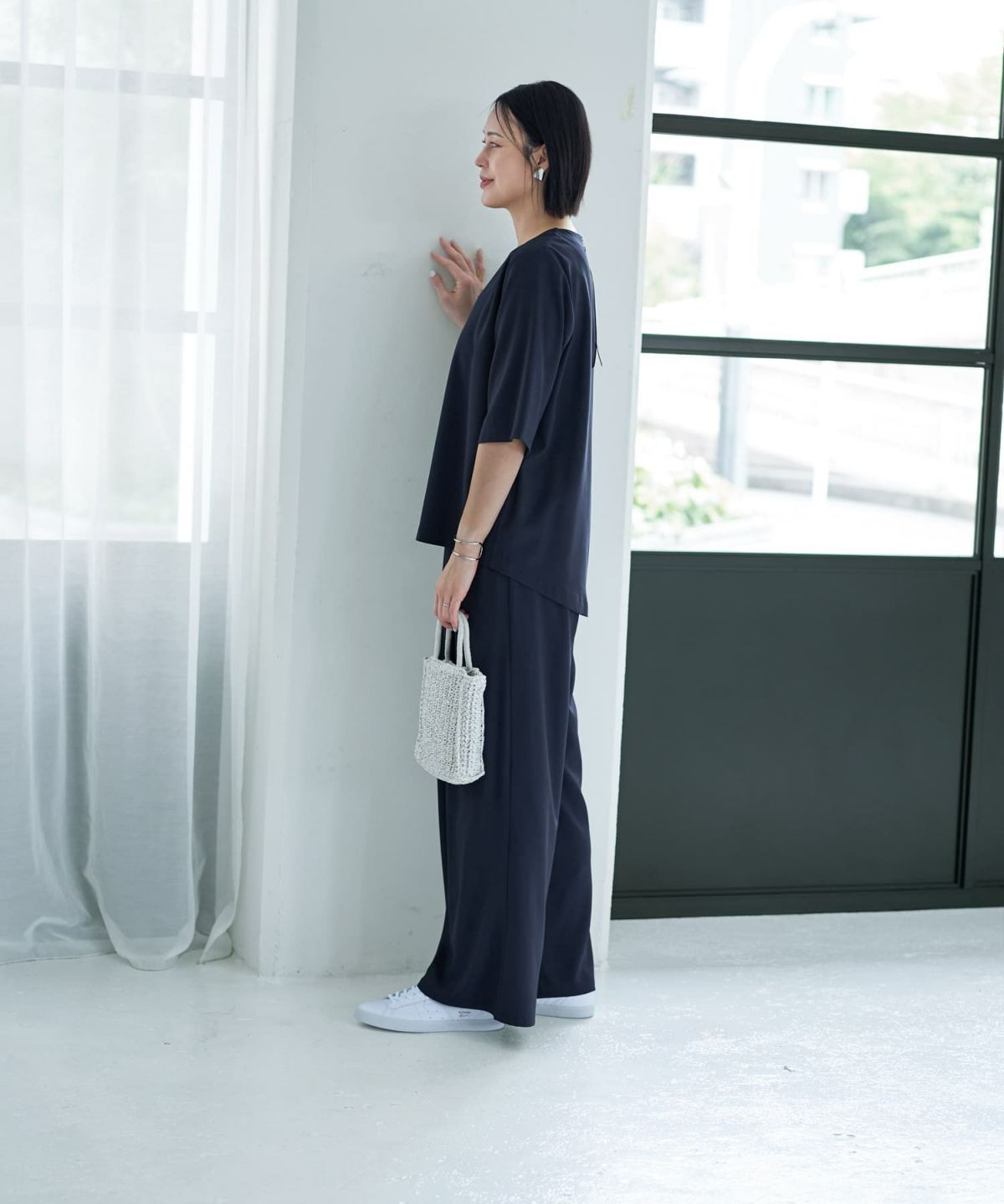 着用イメージ 187cm ネイビー X-tall