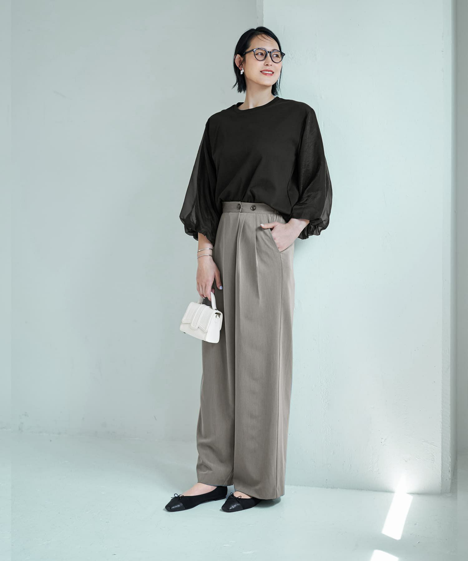 着用イメージ 187cm オリーブグレー X-tall
