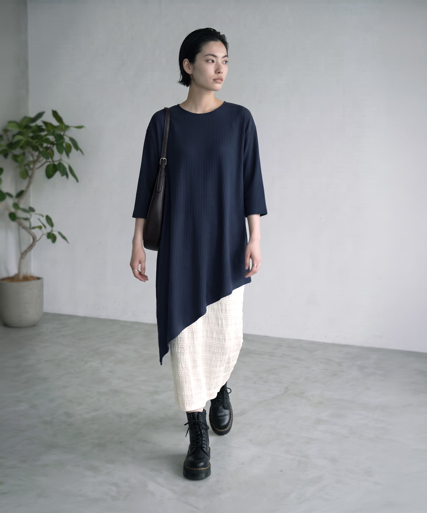 着用イメージ 172cm ブラック