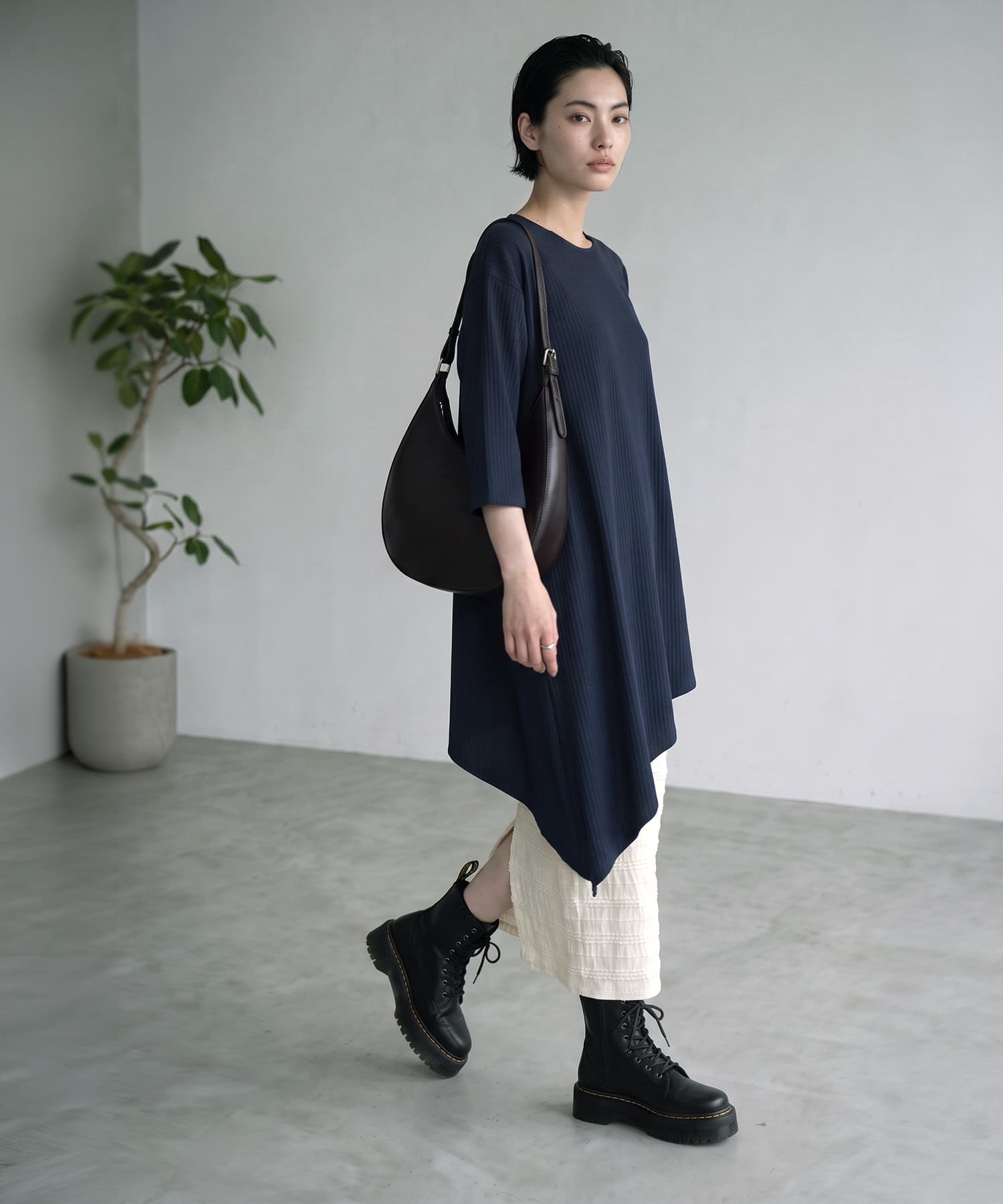 着用イメージ 172cm ブラック