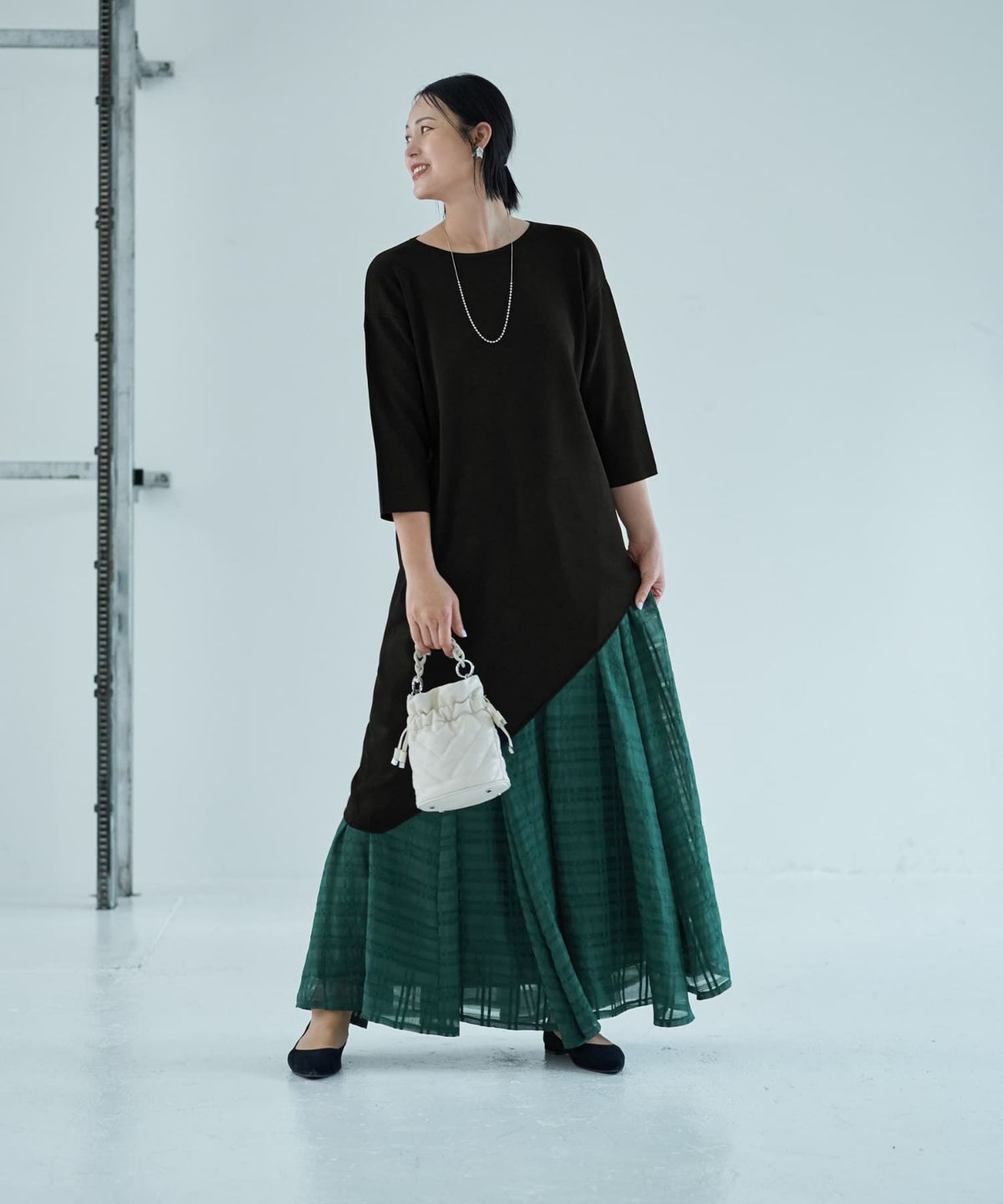 着用イメージ 187cm グリーン